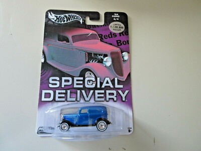 2004 Hot Wheels '34 FORD Special Delivery CHASE Car Blue Ransburg Process 1/2500