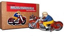 Tin Toy Windup Motorcycle with spinout action NEW!