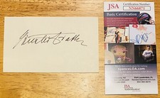 Buster Crabbe Signed Autographed 3x5 Card JSA Tarzan Buck Rogers Flash Gordon