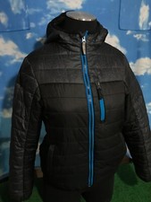 ZeroXposur Girls Puffer Winter Jacket Medium 10/12 Kids Black Blue SOFT 34 S1