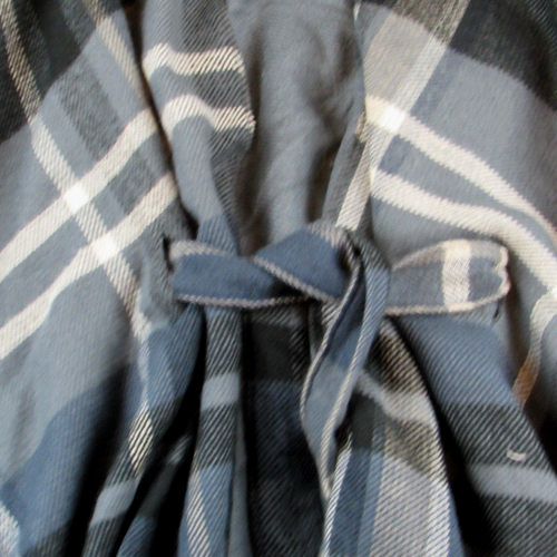 NUEVO ANN TAYLOR Negro Bloque Cuadros Otoño Diseñador Elegante Cinturón Poncho Capa -XS/S - Imagen 4 de 5