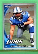 2010 Topps Chrome Ndamukong Suh Rookie RC Refractor C160 Bucs/ Lions LOOKY 🤩 