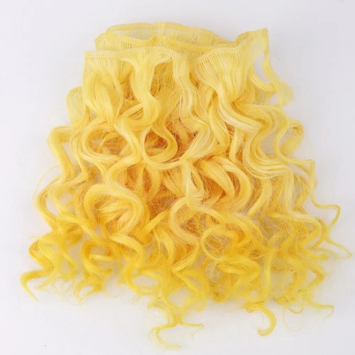 Muñeca BJD Cabello Rubio 15CM Rizado Sintético Resistente al Calor Hágalo Usted Mismo Pelucas Accesorios - Imagen 35 de 43