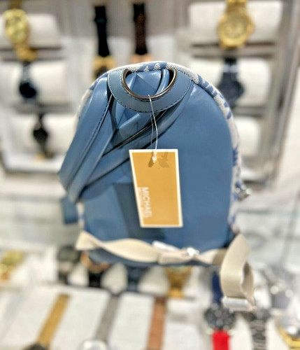 Michael Kors Maisie Women Extra-Small 2IN1 Backpack Bag Logo Signature - Denim - Afbeelding 5 van 12