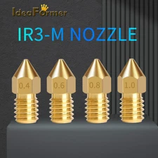 5pcs IdeaFormer IR3-M  0.4/0.6/0.8/1.0 Brass Nozzles For IdeaFormer IR3-M Hotend