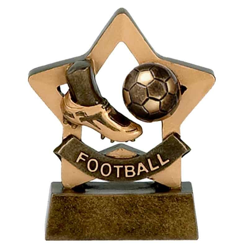 Mini Star Football Trophy Free engraving up to 35 characters eBay