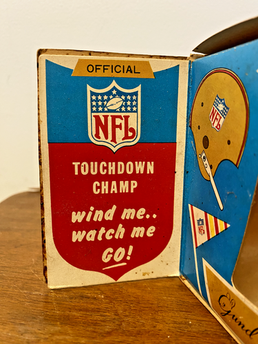 Vintage 1967 NFL San Francisco 49ers #47 Touchdown Champ Wind-Up Toy w/ Ori Box - Picture 9 of 13