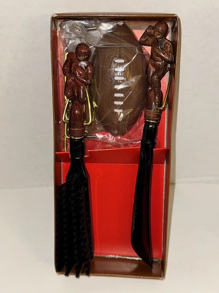 Placa de pared de fútbol americano Brush’n Shoehorn Touchdown 1973 de colección Japón Nuevo de Lote Antiguo Foto 2 de 3