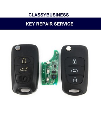 Key Repair Kia Sportage Sorento Ceed Rio Soul Venga 3 button remote fob new case