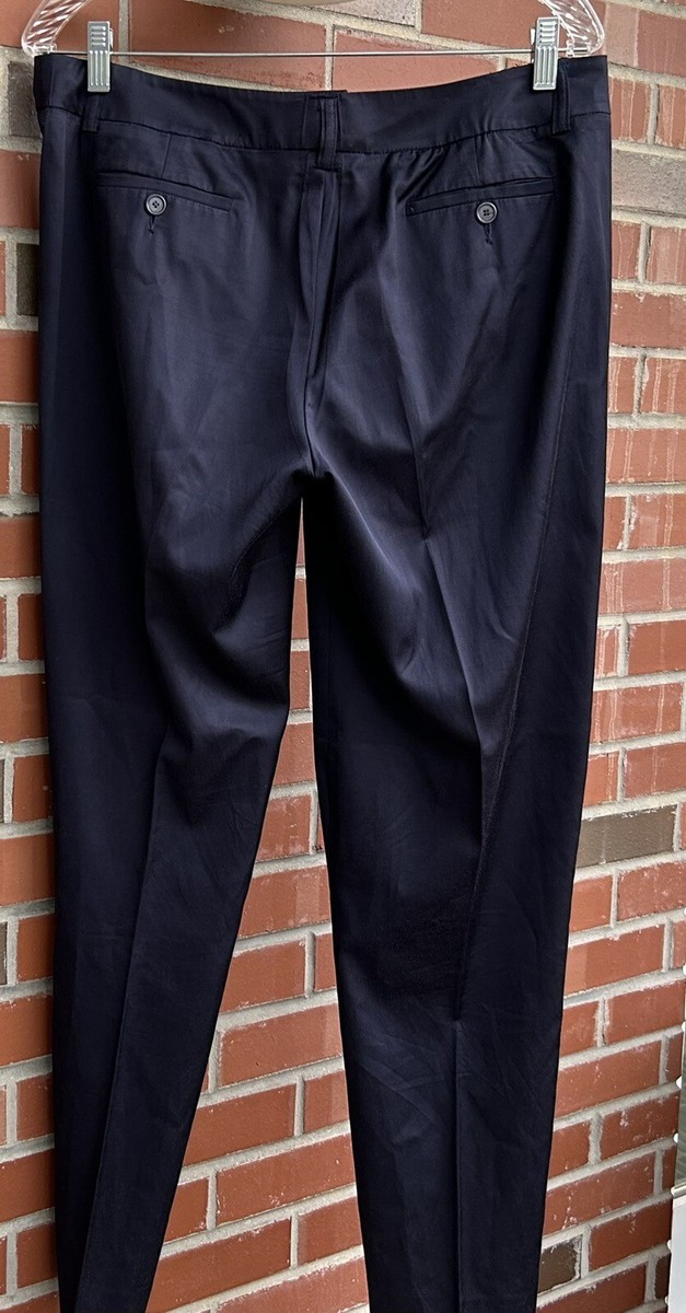 Etro Womens Cotton Pants Straight Leg Size 44 Italy Blue | eBay