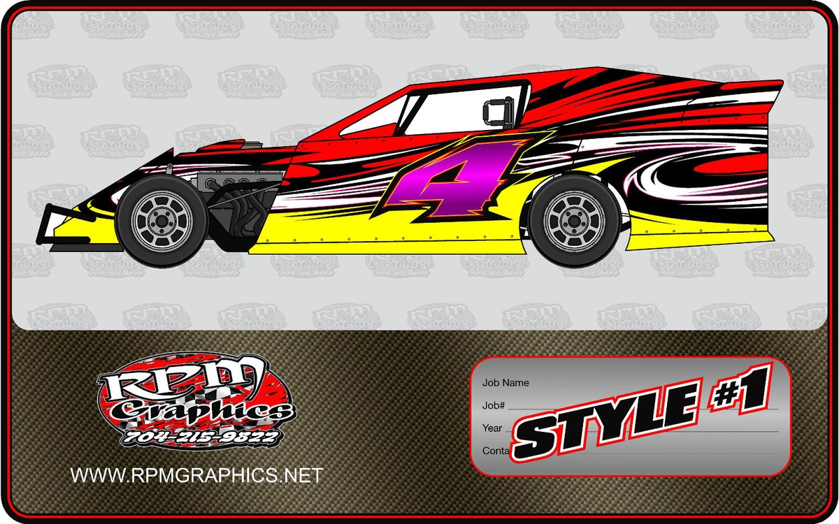 Race Car Wrap, imca,4 cyl,streetstock,late model,openwheels