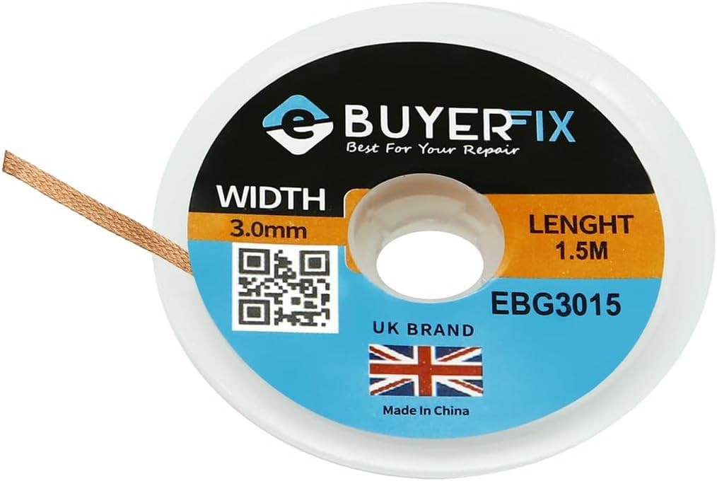 3.0mm Fluxed Copper Desoldering Braid Solder Wick for Electronics Repair