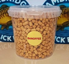 1kg Bucket Of Premium Banoffee Boilie Pellets For Carp Fishing 10.99 per kilo