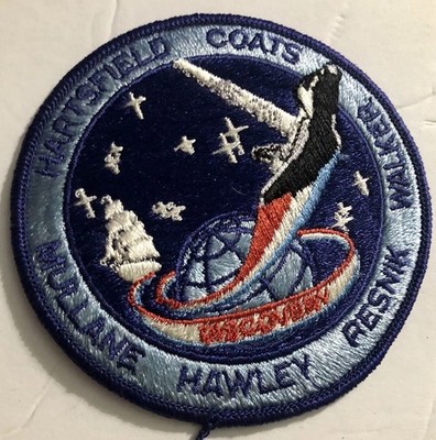 NASA Space Shuttle Discovery STS-41-D 4  Patch Hartsfield Coats Mullane Hawley