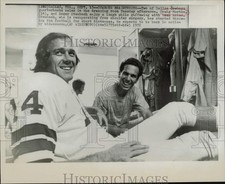 1972 Press Photo Dallas Cowboys quarterbacks, Craig Morton and Roger Staubach