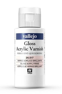 VALLEJO 26517 Auxiliary   Permanent Gloss Varnish 60 ml