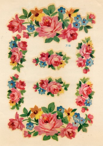 Vintage Meyercord Aufkleber 718 Blumen - Bild 3 von 3