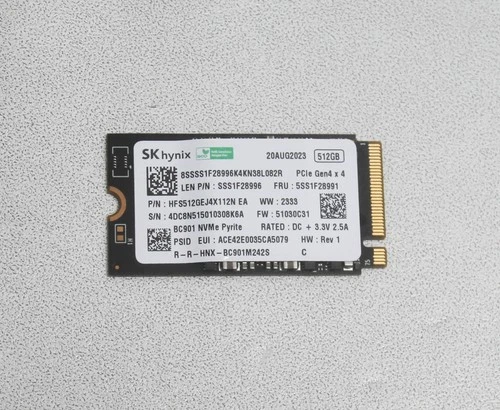 Lenovo IdeaPad Slim 5 16IRL8 SSD 512GB PCIe Gen4 x4 5SS1F28991 Grade A