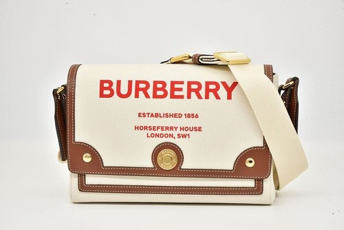 Burberry Horseferry Print Crossbody Bag Canvas Leather 8036820 #086