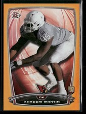2014 Bowman #49 Kareem Martin Rookies Rainbow Orange #/299