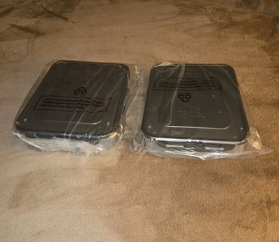 Lock & Lock 2.7 L/2.9 Qt Rectangular Food Storage Set of 2 Gray 8x11