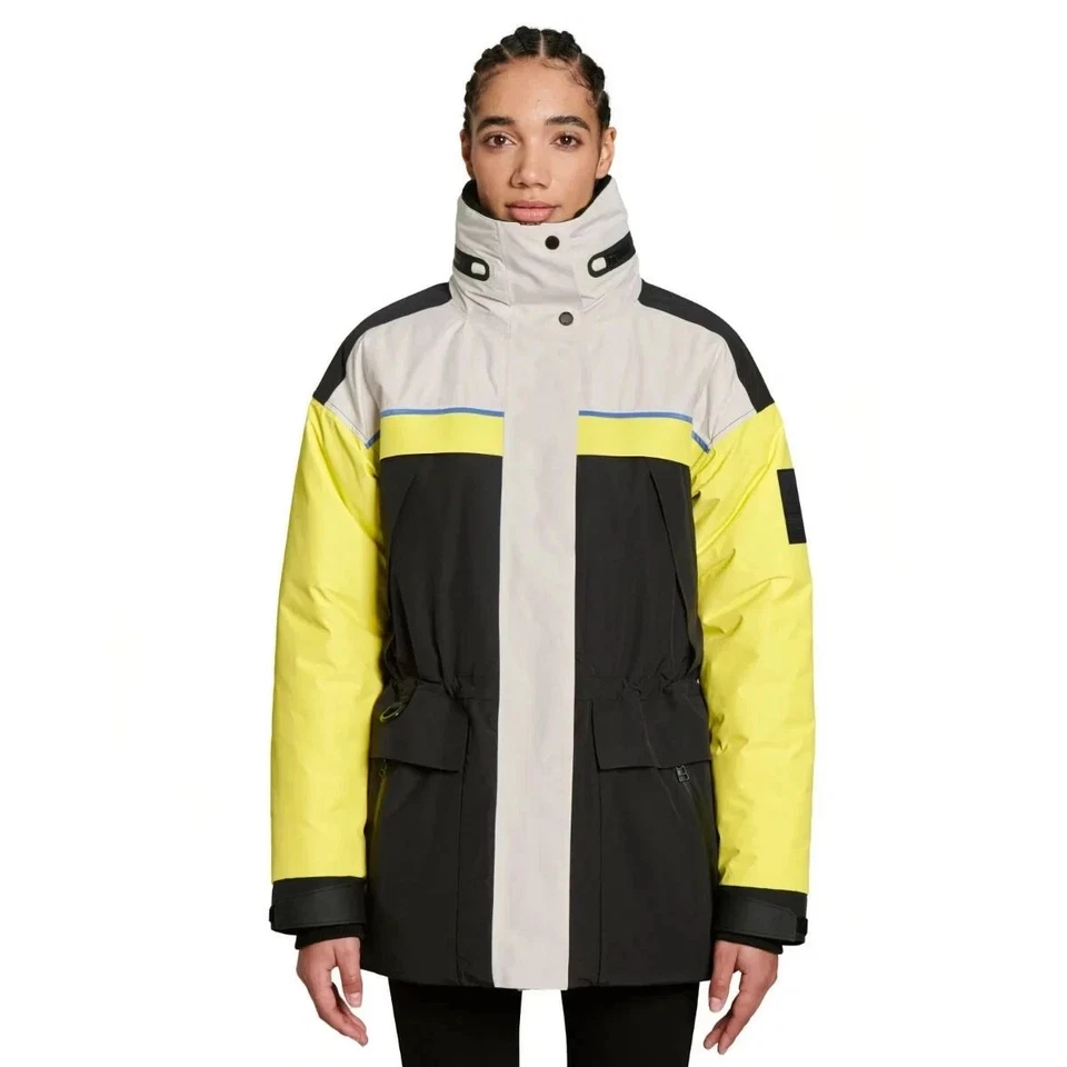 Ski-Doo Snowmobile Women's Typha X KANUK Jacket, Med, Hi-Vis Yellow 4560430626