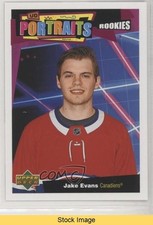 2020-21 Upper Deck UD Portraits Rookies Jake Evans #P-44 READ kr0
