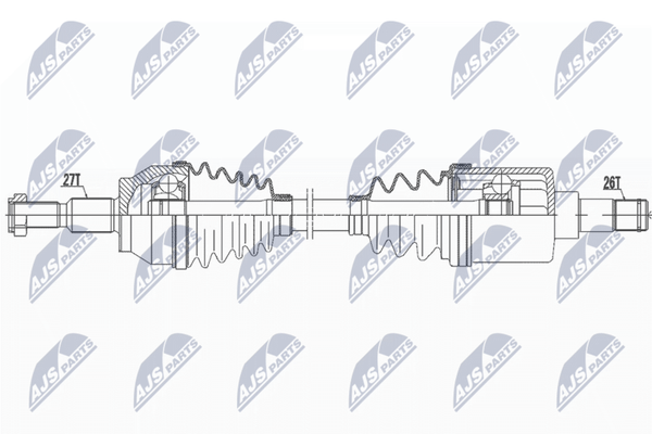 NTY Antriebswelle NPW-FR-129 FüR Ford-image