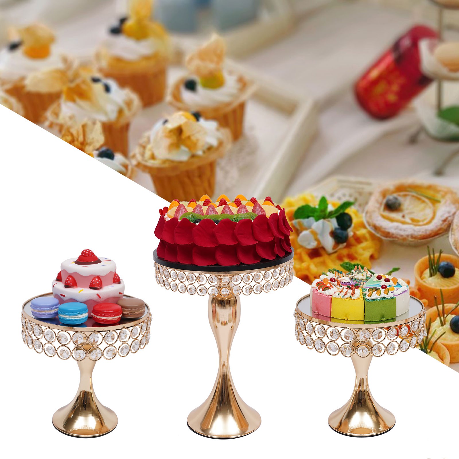 9 Pieces Cake Stand Set,cake Stand, Cake Stand For?wedding Brithday Party US