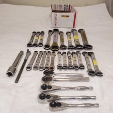 Lot of 28 Bluepoint, Armstong & more Ratcheting Wrench Set LOT-785