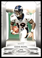 2009 Playoff Prestige Eddie Royal #33 Denver Broncos