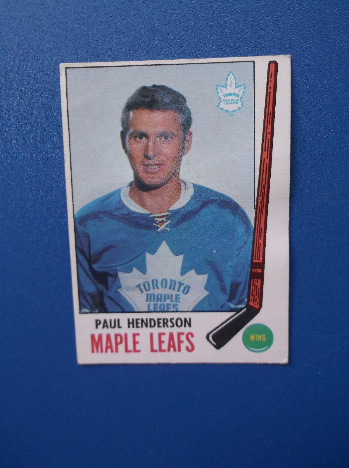 1969-70 O PEE CHEE  # 47  PAUL HENDERSON TORONTO MAPLE LEAFS