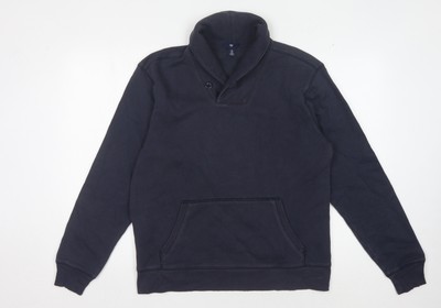 GAP Herren Pullover Sweatshirt Blau M High Neck