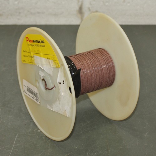 (100 ft) Pyromation Thermocouple RTD Wire J24-1-508, Type J, 24 AWG, Insulated - Picture 1 of 6