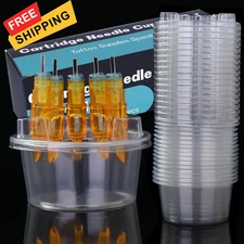 HOINCO 40PCS Hive Cups Disposable Tattoo Cartridge Cup 40Pcs, transparent 