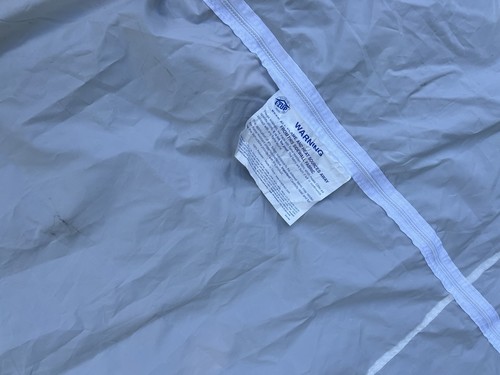 E-Z Up Tent Sidewalls Zippers White Polyester 2 Panels About 9ft 9" x 6ft9" Each - Picture 10 of 11