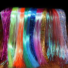 Fly Tying Materials 12 Colors Krystal Flash Ripple Flashabou Flies Fishing Lu...