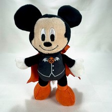 Disney Baby Mickey Mouse Halloween Vampire Dracula Small Plush 8" 2021 VHTF