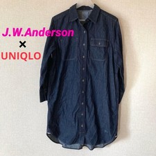 UNIQLO JWANDERSON denim shirt, one-piece long shirt, logo included