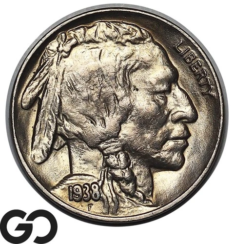 1938-D Buffalo Nickel, Solid Gem BU++