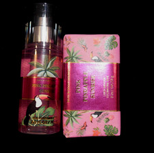 Bath  Body Works Pink Pineapple Sunrise TWO Pcs- Cleansing Bar  Fragrance Mist