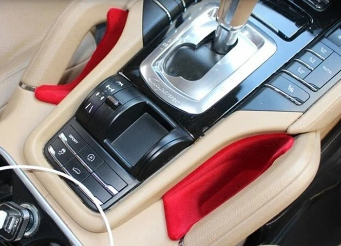 2x 2011-2017 para Porsche Cayenne Soporte Apoyabrazos Guante Caja de Almacenamiento Organizador de Coche Foto 4 de 4