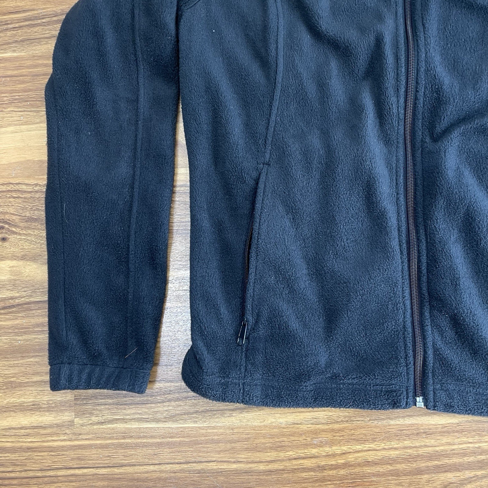 Columbia Black Basic Jacket XL Polyester Fleece Z… - image 2