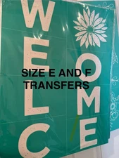 Chalk Couture E and F Size Transfers Stencils New Retired 2018 - 2020 You Choose