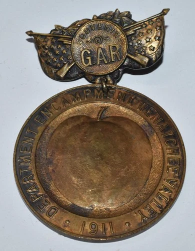 1911 Civil War GAR SOUVENIR Medal DEPARTMENT ENCAMPMENT WENATCHEE WASHINGTON