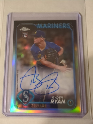 2024 Topps Chrome - Rookie Autographs Ryder Ryan #RA-RR Refractor /499 (AU, RC)