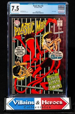 Plastic Man #10 ~ CGC 7.5 ~ Jack Sparling cover ~ Last 12¢ issue ~ DC (1968)