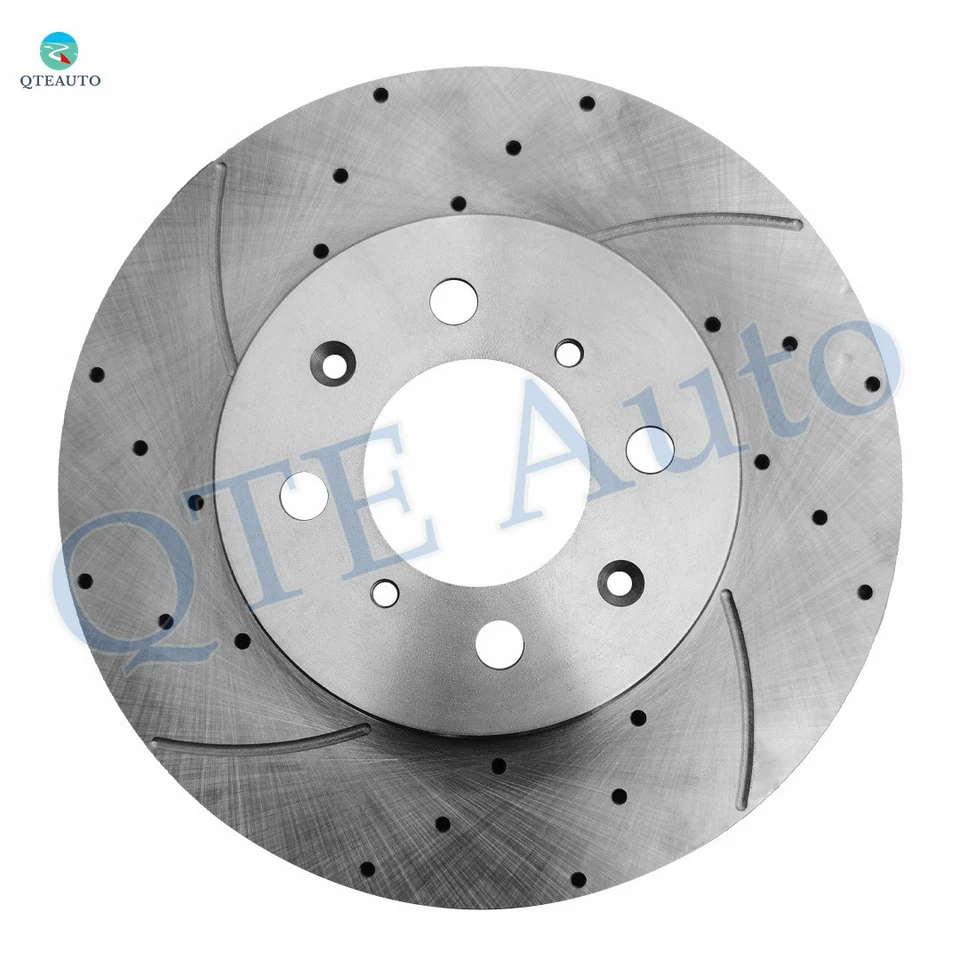 Juego de 4 rotores de freno perforados delanteros 262 mm-traseros 239 mm para Acura Integra 1992-2001 Foto 3 de 4