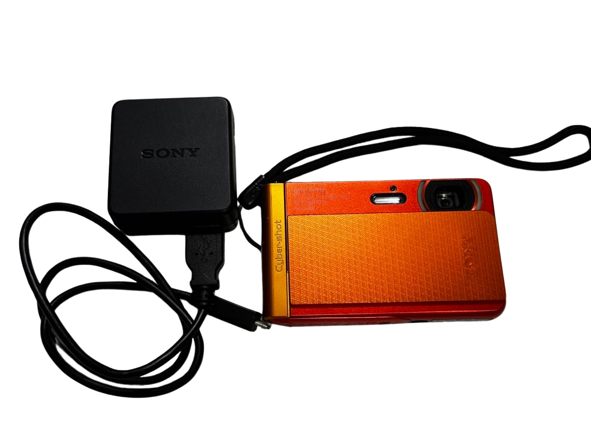 Sony Cyber-shot DSC-TX30 Orange 18.2MP Compact Digital Camera Used
