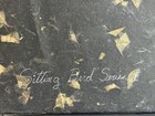 Fran Skiles Sitting Bird Series V Mixed Media Lacquered Collage 34x20.5 Signed — photo 3